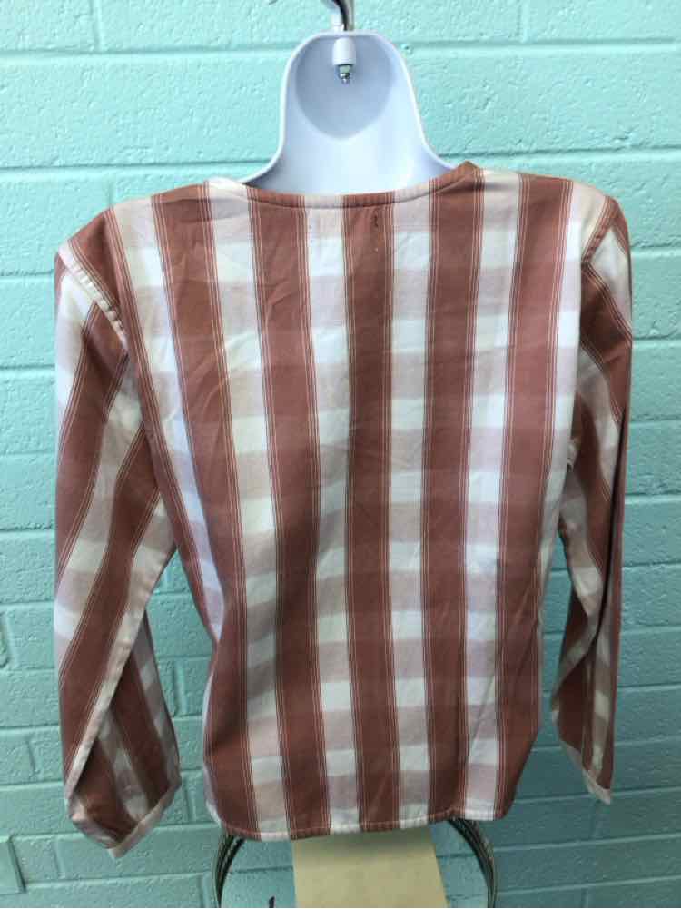 dockers Size S pink & white Blouse