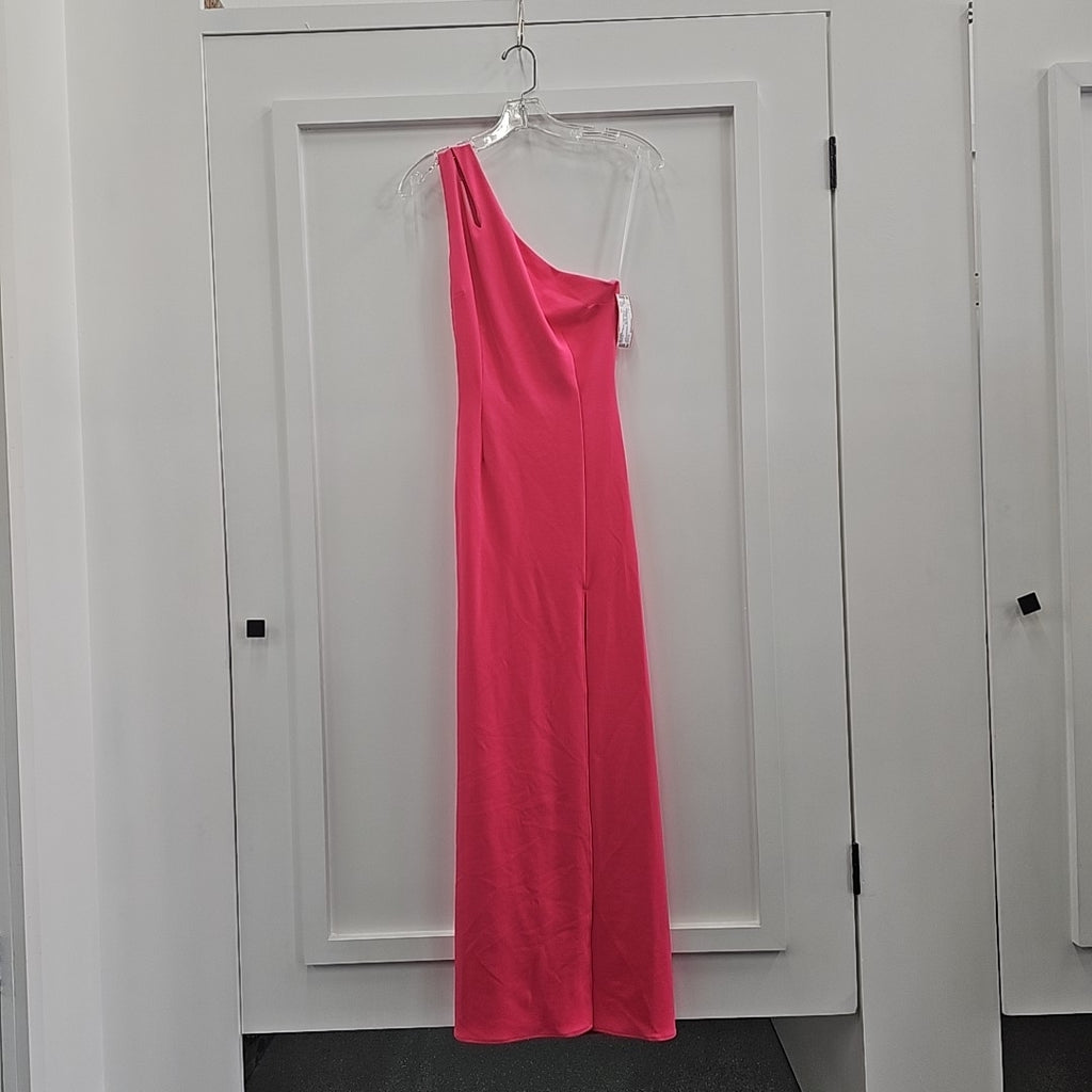 Ava + Esme Womens One Shoulder Long Evening Dres