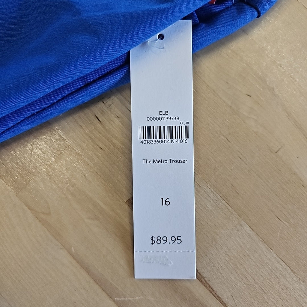 Coldwater Creek Size 16 Blue New Pants