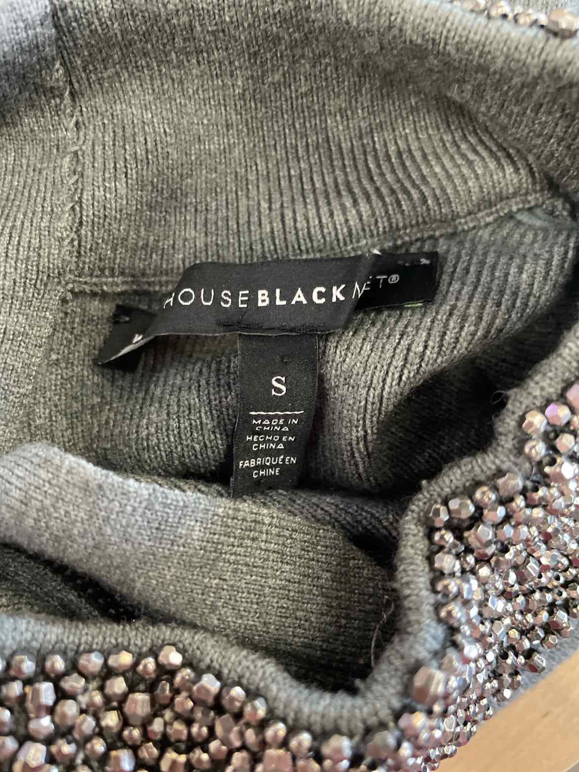 White House Black Market Size S Gray Sweater