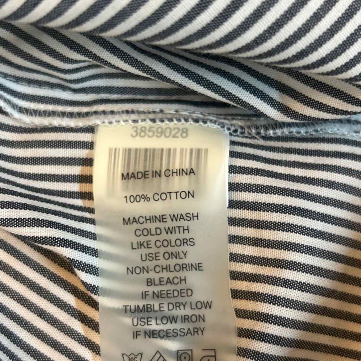 Court & Rowe Size XL Blue White Preloved Button Down LS