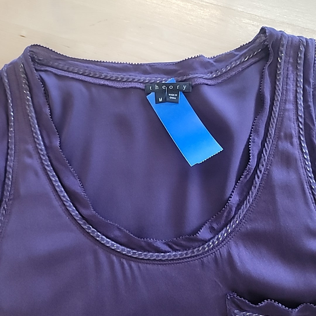 Theory Size M Purple Tank