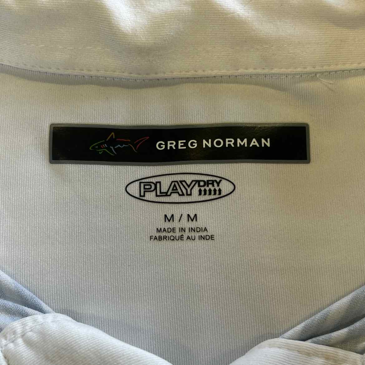 Greg Norman Size M Blue Preloved MENS Polo