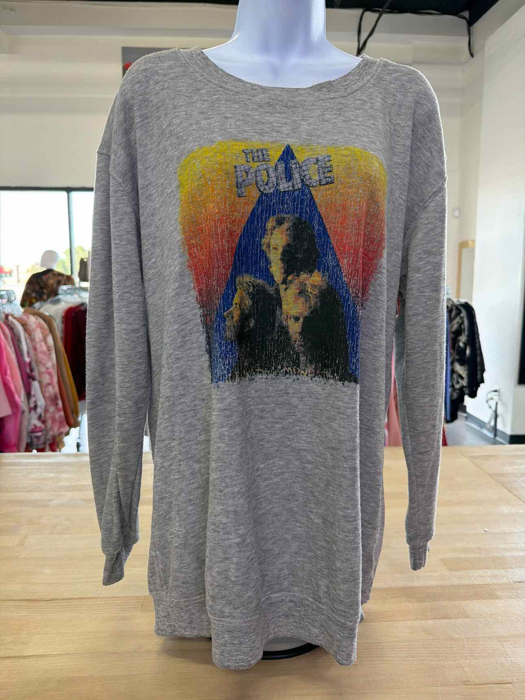 AssortedBrands Size L Gray Long Sleeve