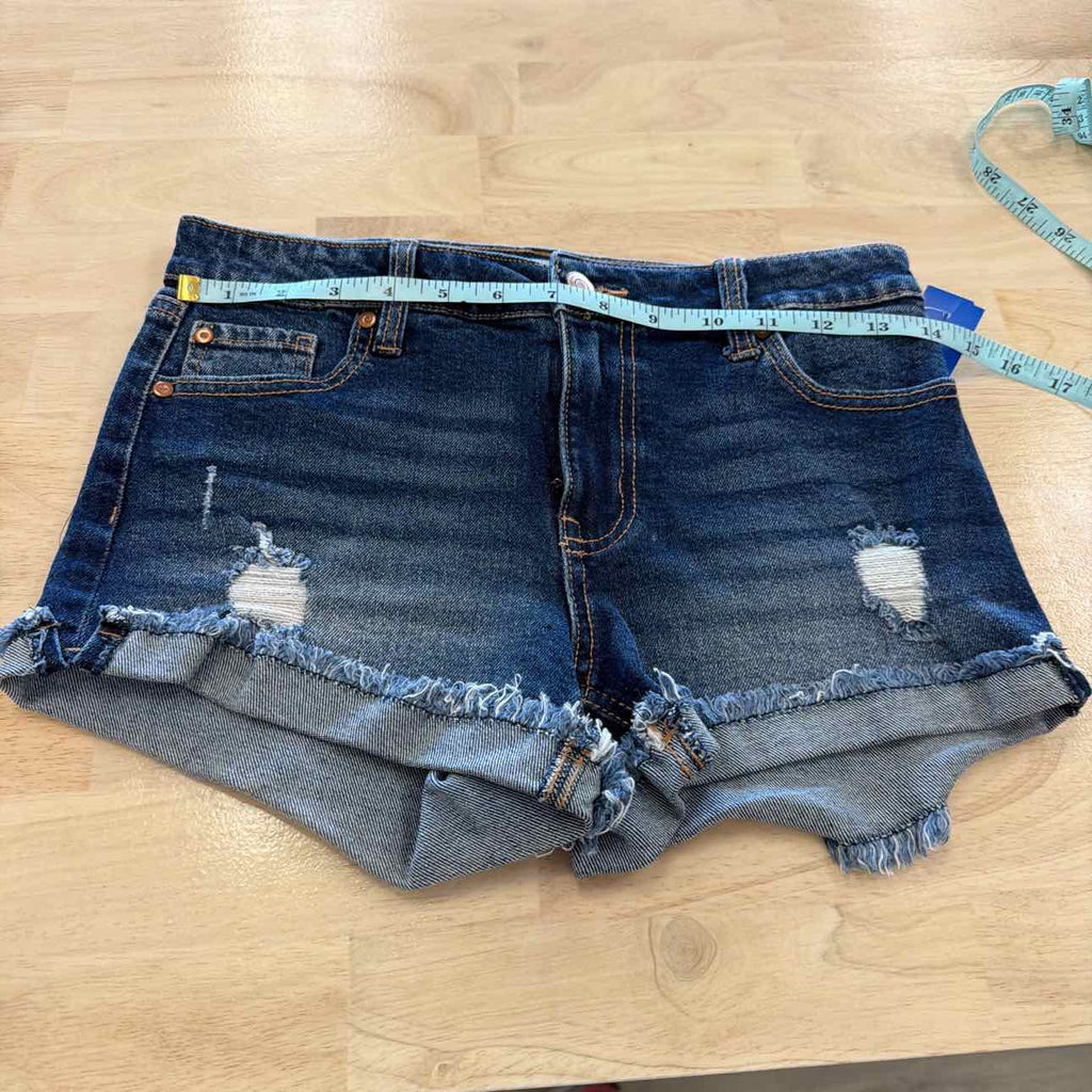 Celebrity pink size 1 Mid-Rise Fringe-Cuff Shorts