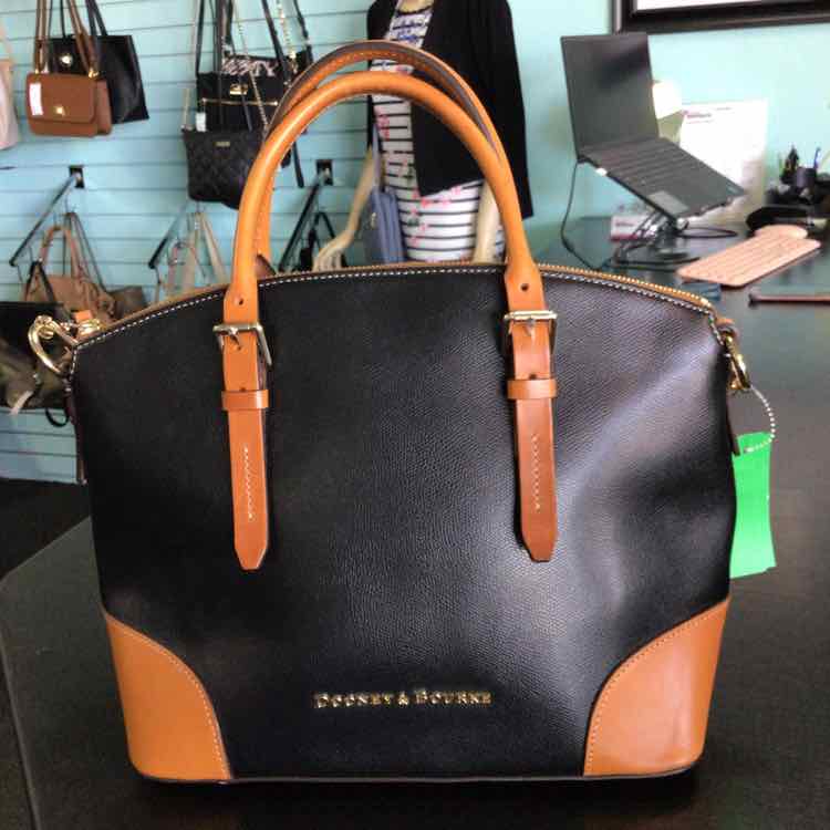 Dooney & Bourke Black & Brown Handbag