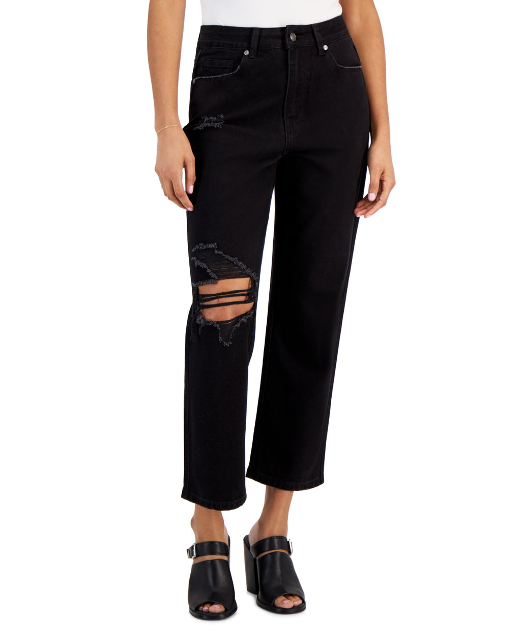 GoGo Jeans Juniors' High-Waist Straight-Leg Dream Jeans