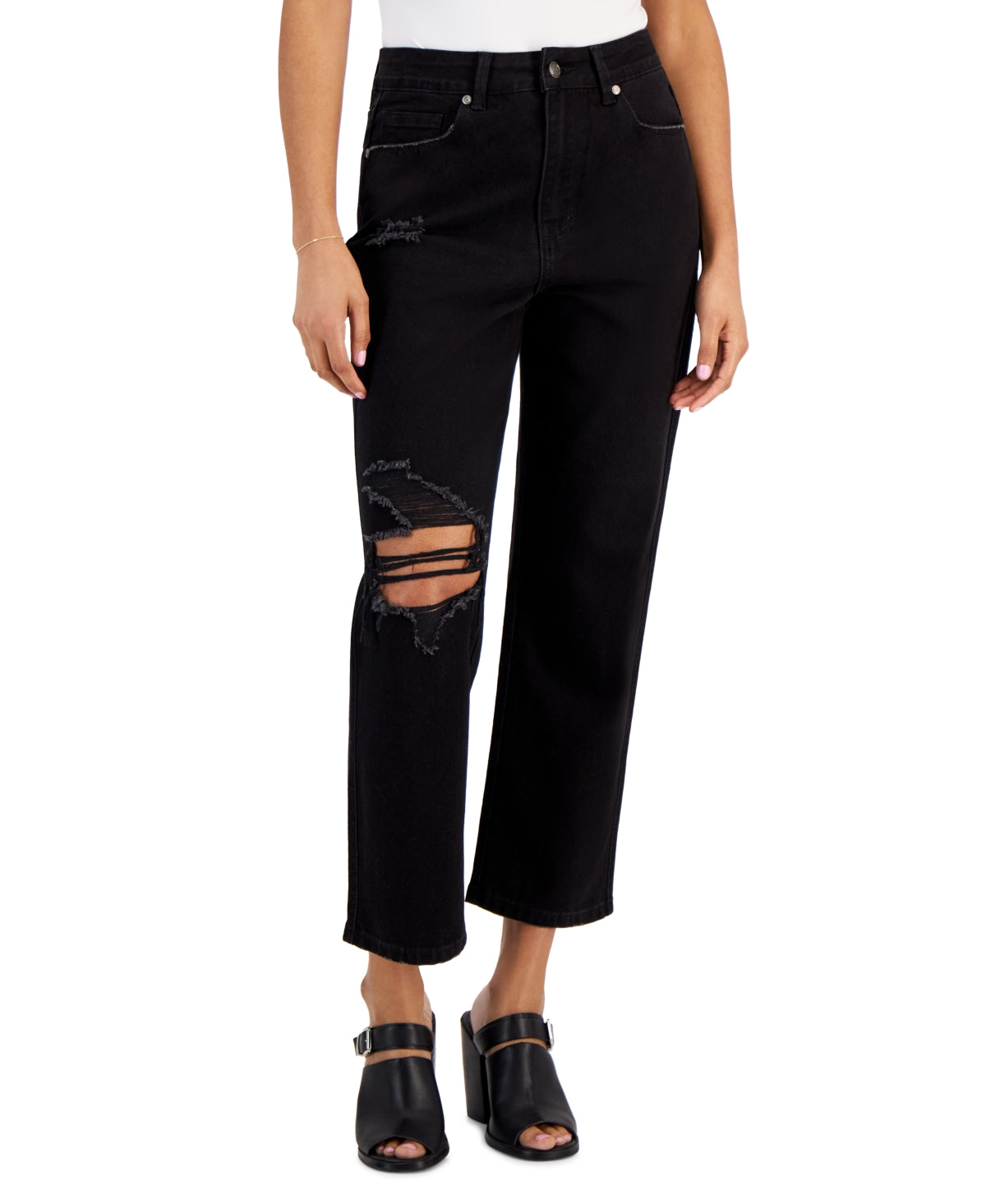 GoGo Jeans Juniors' High-Waist Straight-Leg Dream Jeans