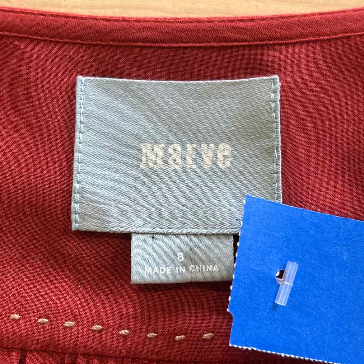 Maeve Size 8 Red Preloved Blouse LS