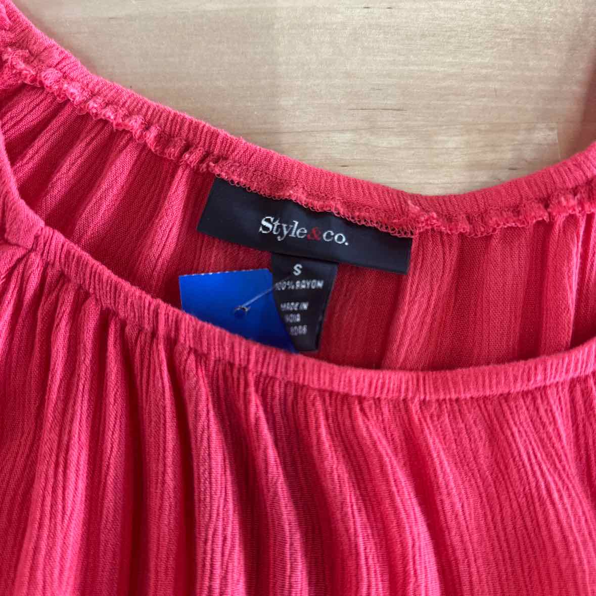Style & Co. Size S Red Blouse