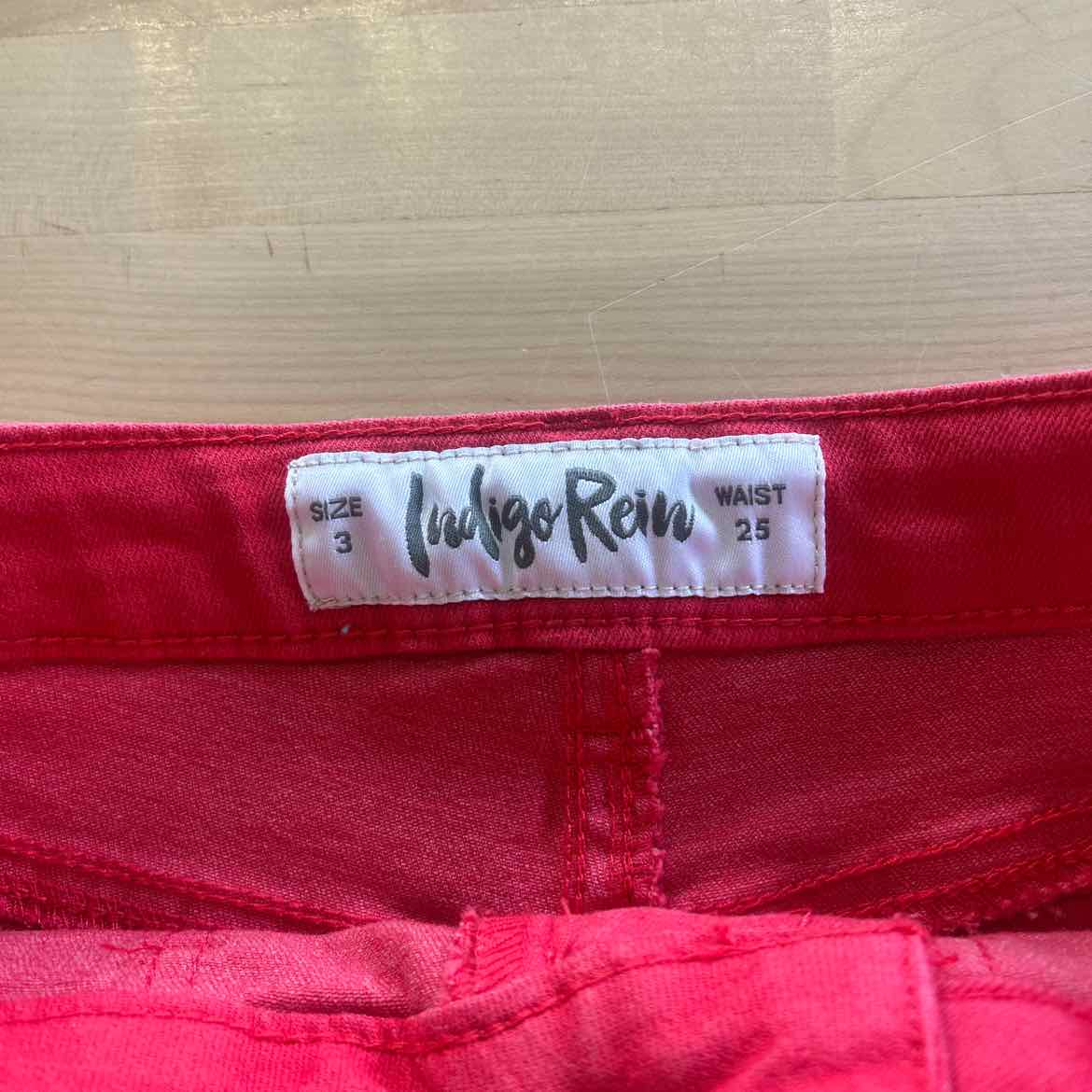 Indigo Rein Juniors' High-Rise Utility-Pocket Shorts - Candy Apple Red - 3