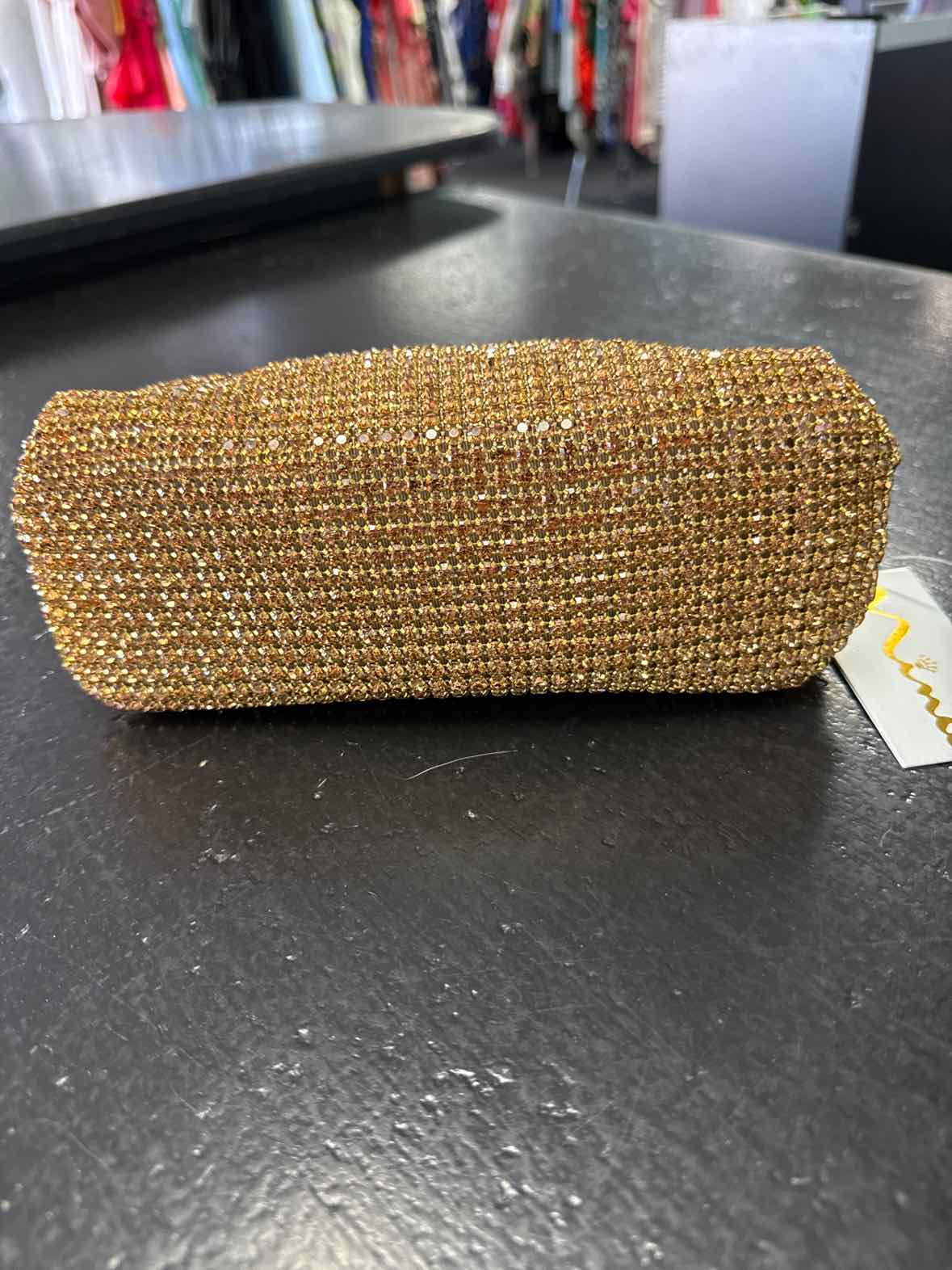 Nina Gold Evening Bag Crystal Handbag New