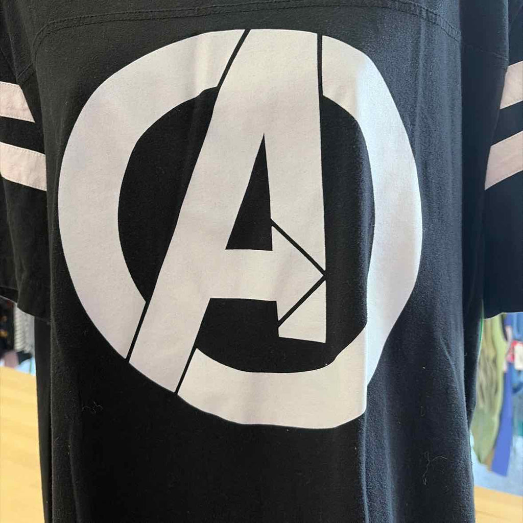 Marvel Size XL Black Preloved T-Shirt SS