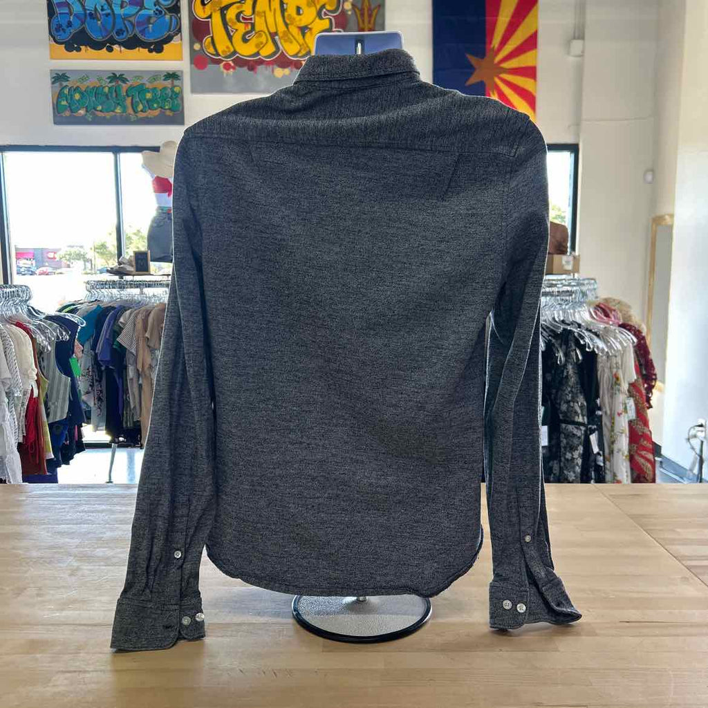 Penguin Size M Gray Preloved MENS Button Down Shirt