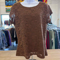 Coldwater Creek Size L Brown Preloved Blouse