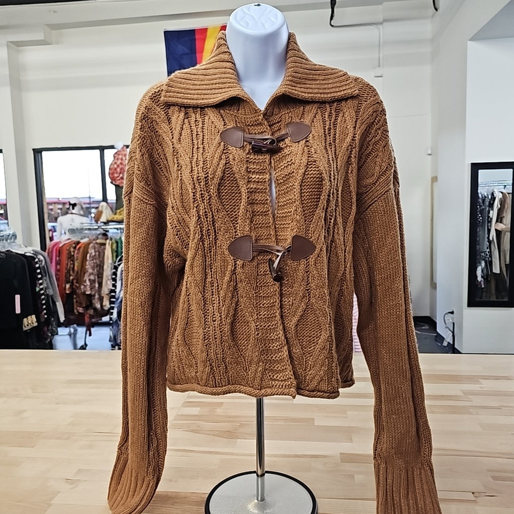 Sugar Moon Size XS Brown Cardigan