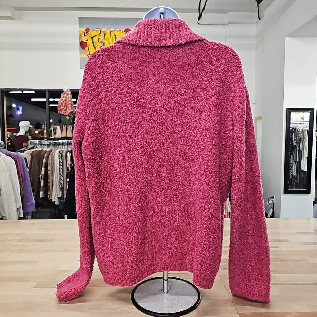 Jones New York Size L Pink Cardigan