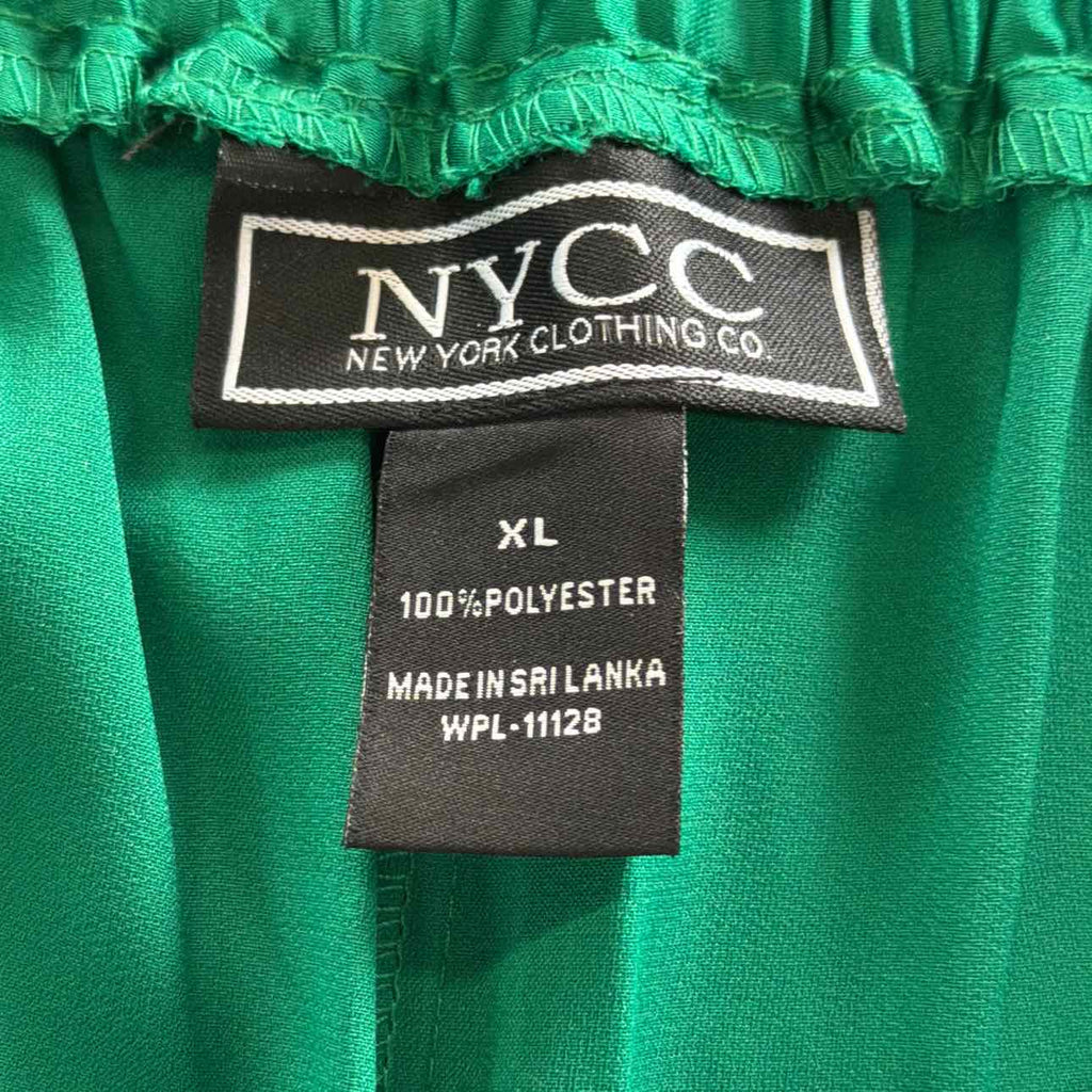 NYCC Size XL Green Satin Preloved Pants