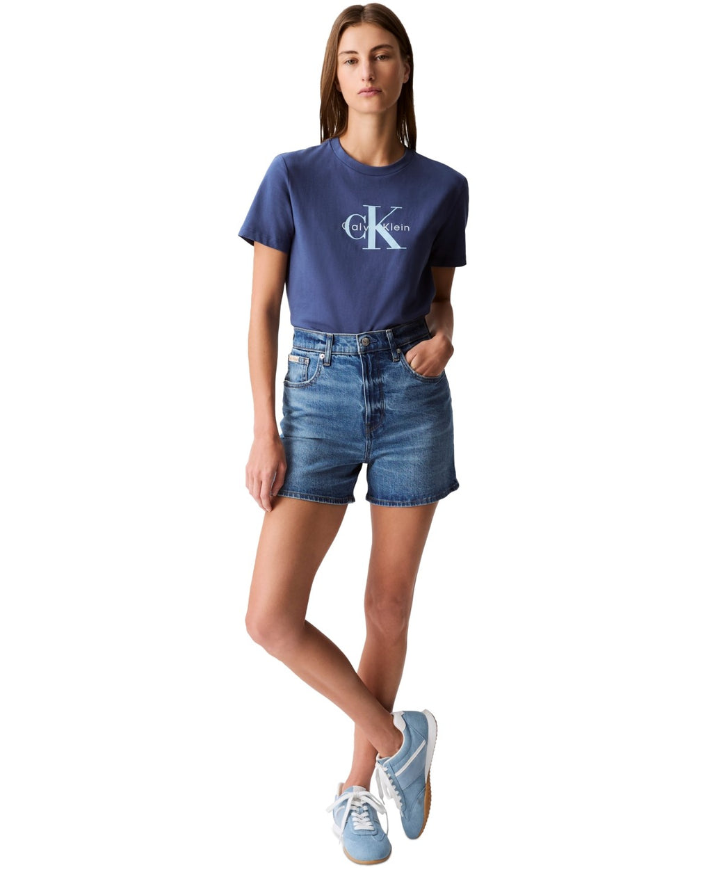 Calvin Klein Women Size 24 Blue New Shorts