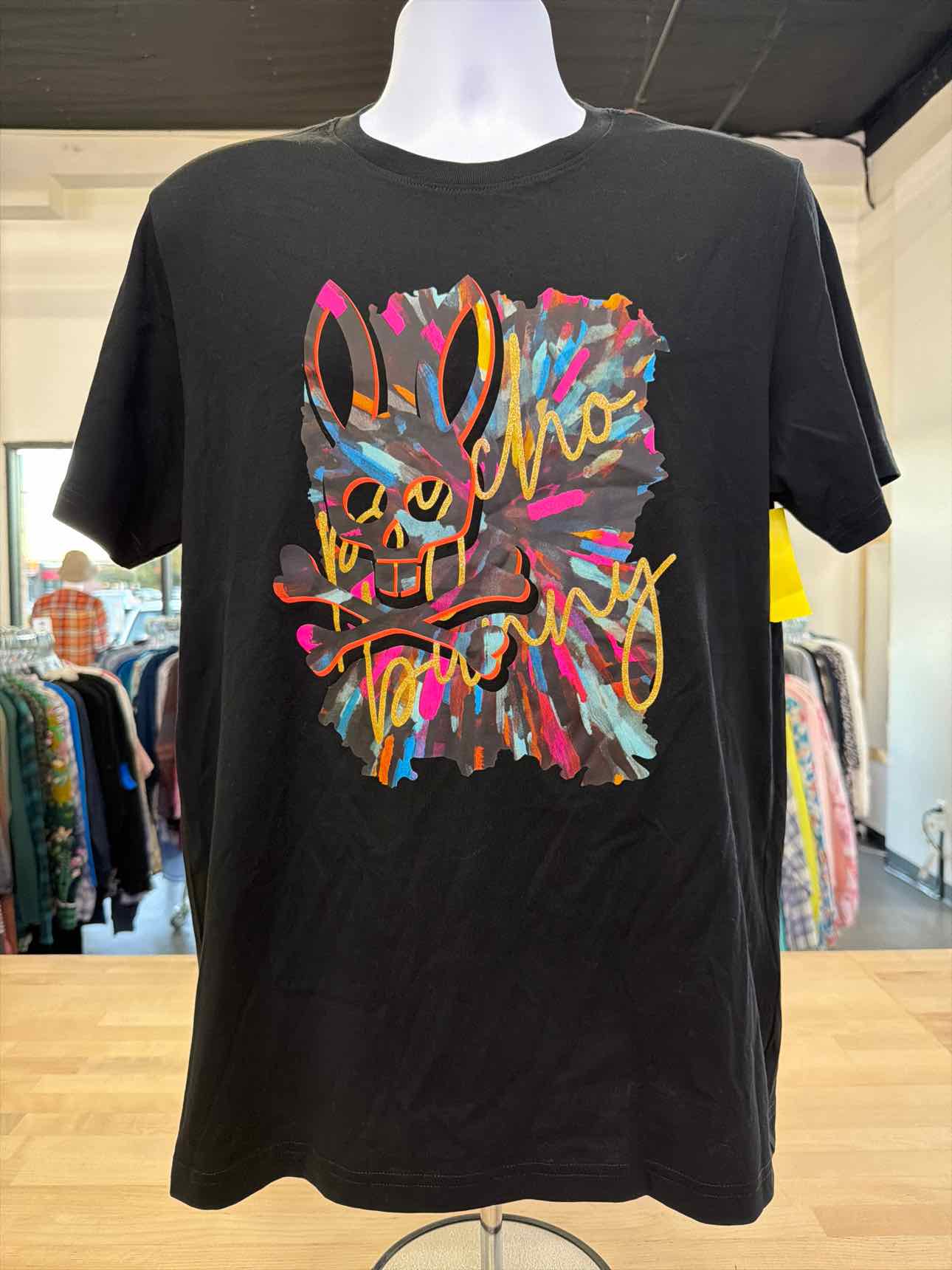 Psycho Bunny Size 5 Black T-shirt