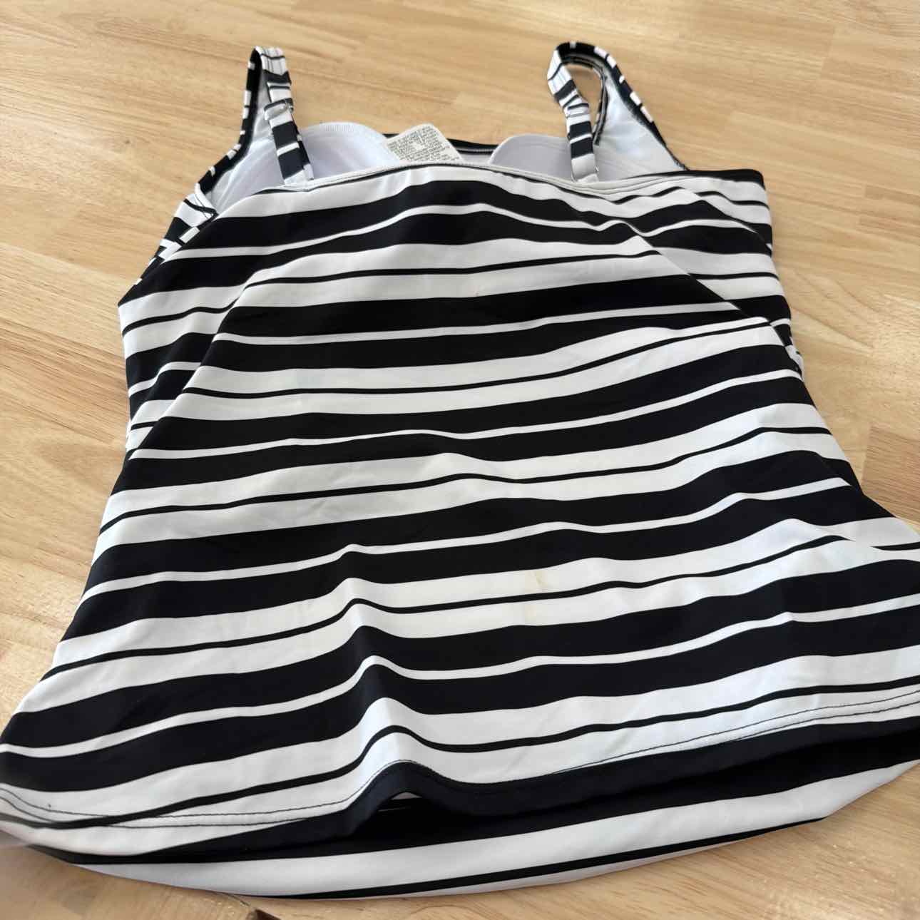 Swim Solutions Women's Striped Tankini Top