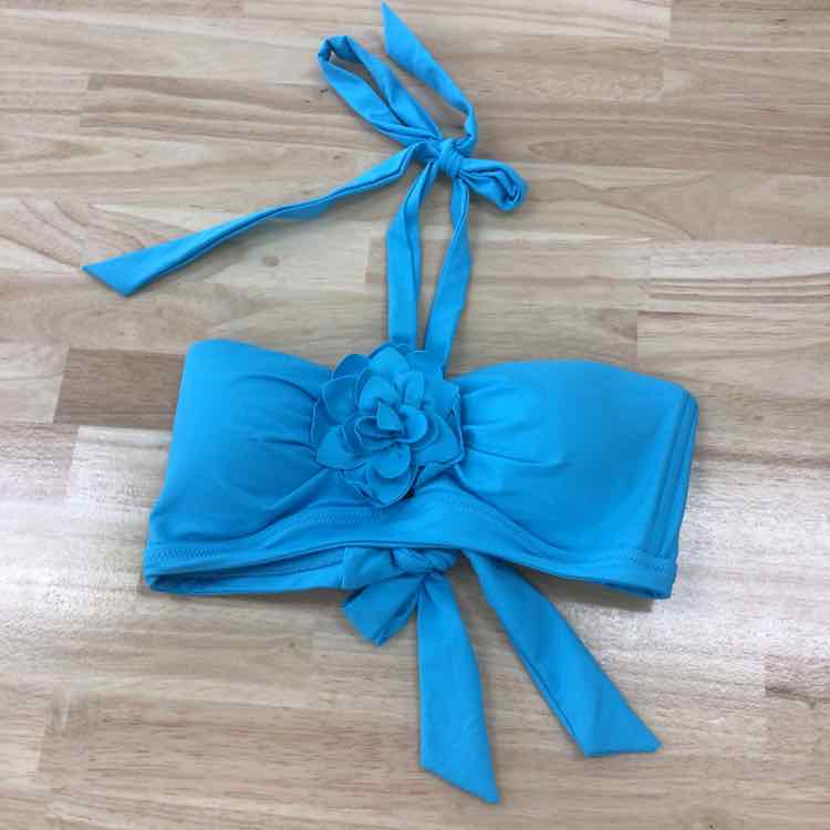 becca Size L Garden of Eden Flower Bandeau Bikini Top