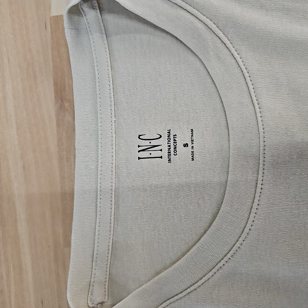 INC Men's Size S Cream MENS T-shirt