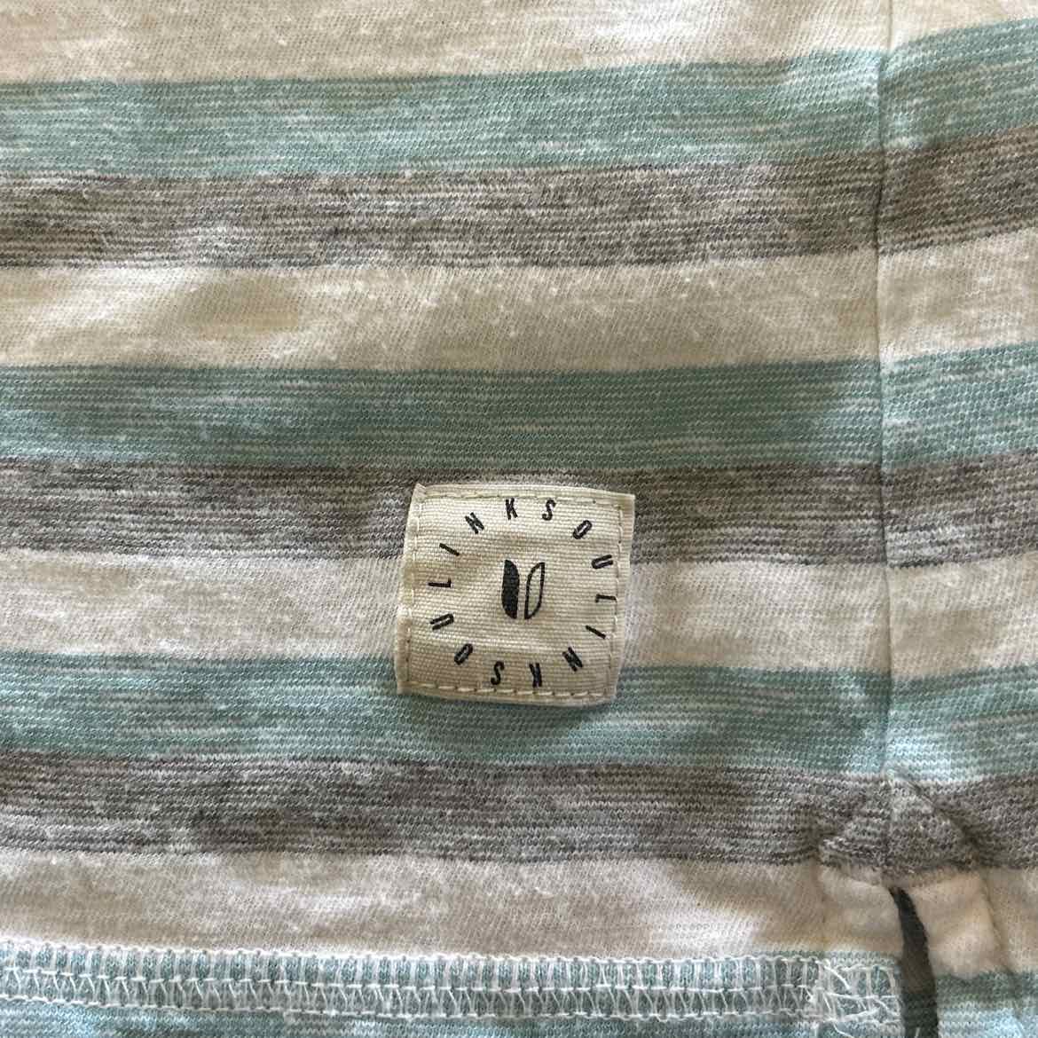 Linksoul Size L Blue/Gray/White Preloved MENS Polo