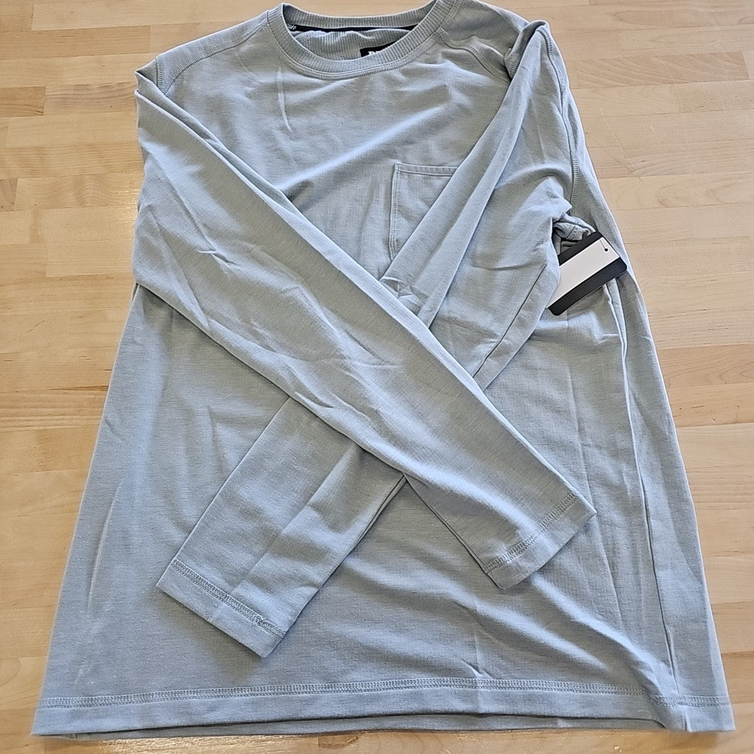Bass Outdoor Size M Gray MENS Long Sleeve Shirt