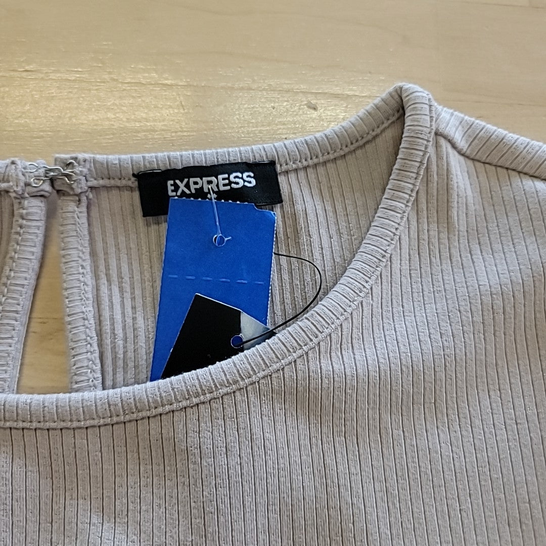 Express Size M Beige Blouse