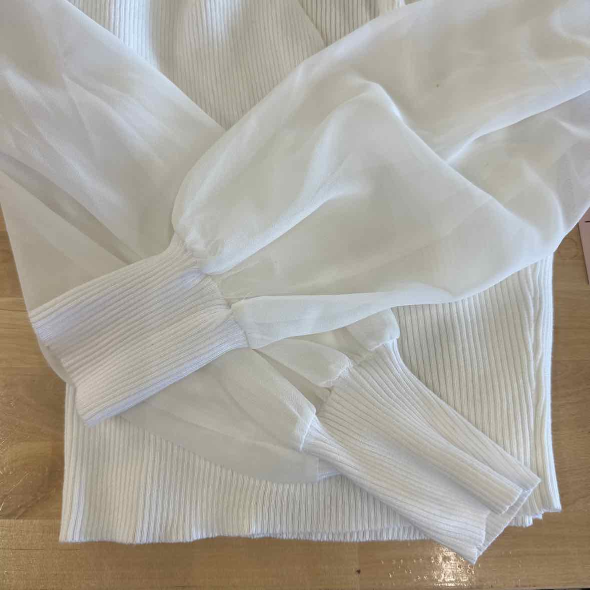 Fame Size XL White New Long Sleeve