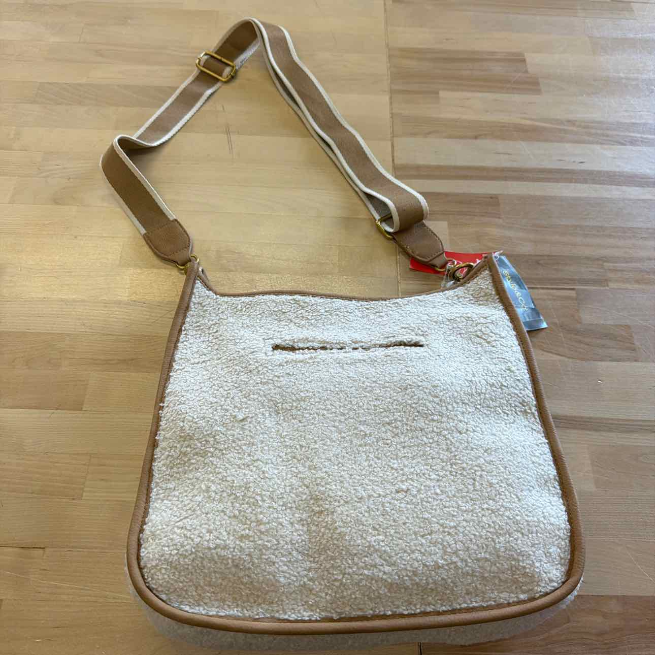 Style & Co Whipstitch Medium Crossbody - Sherpa