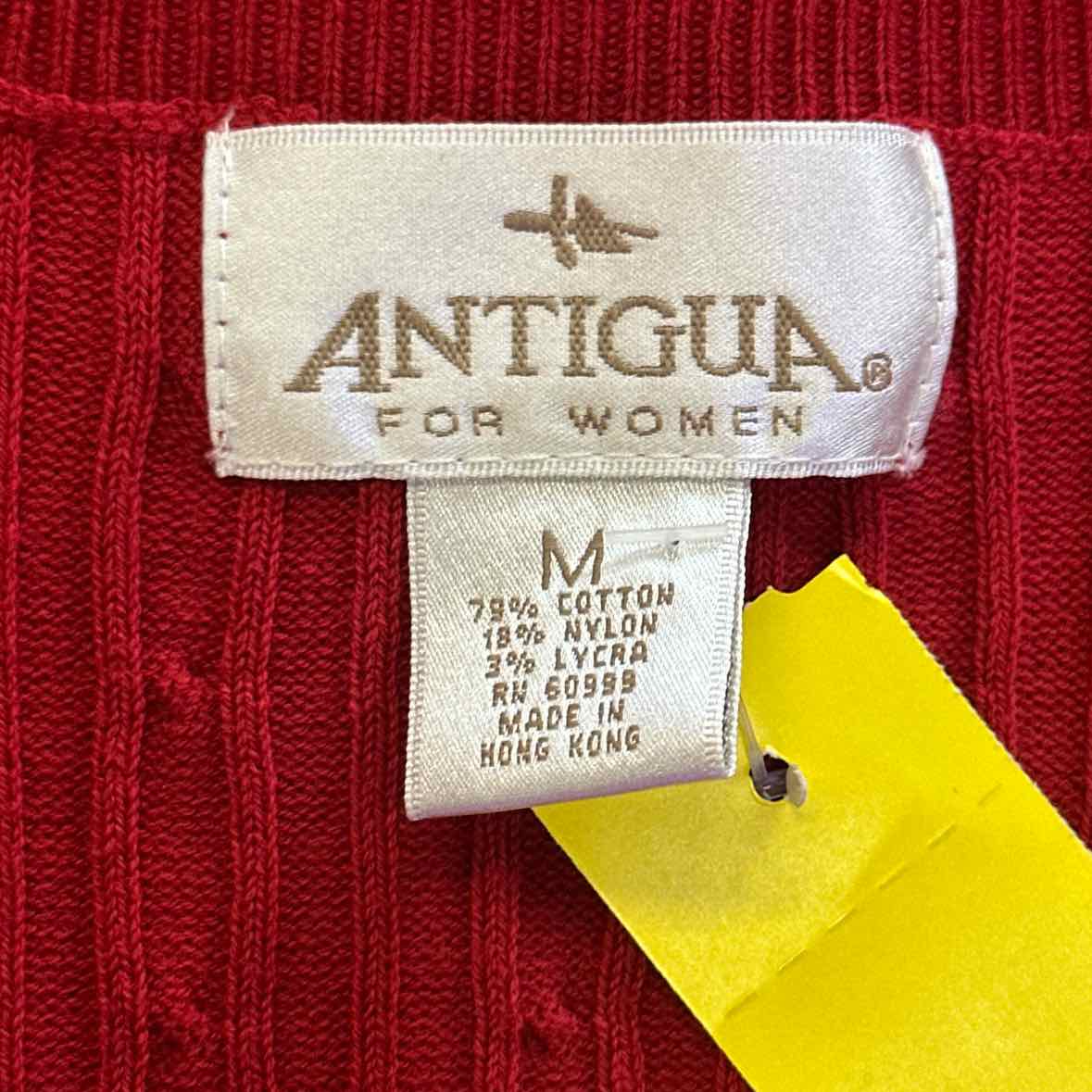 Antigua Size M Red Cardigan
