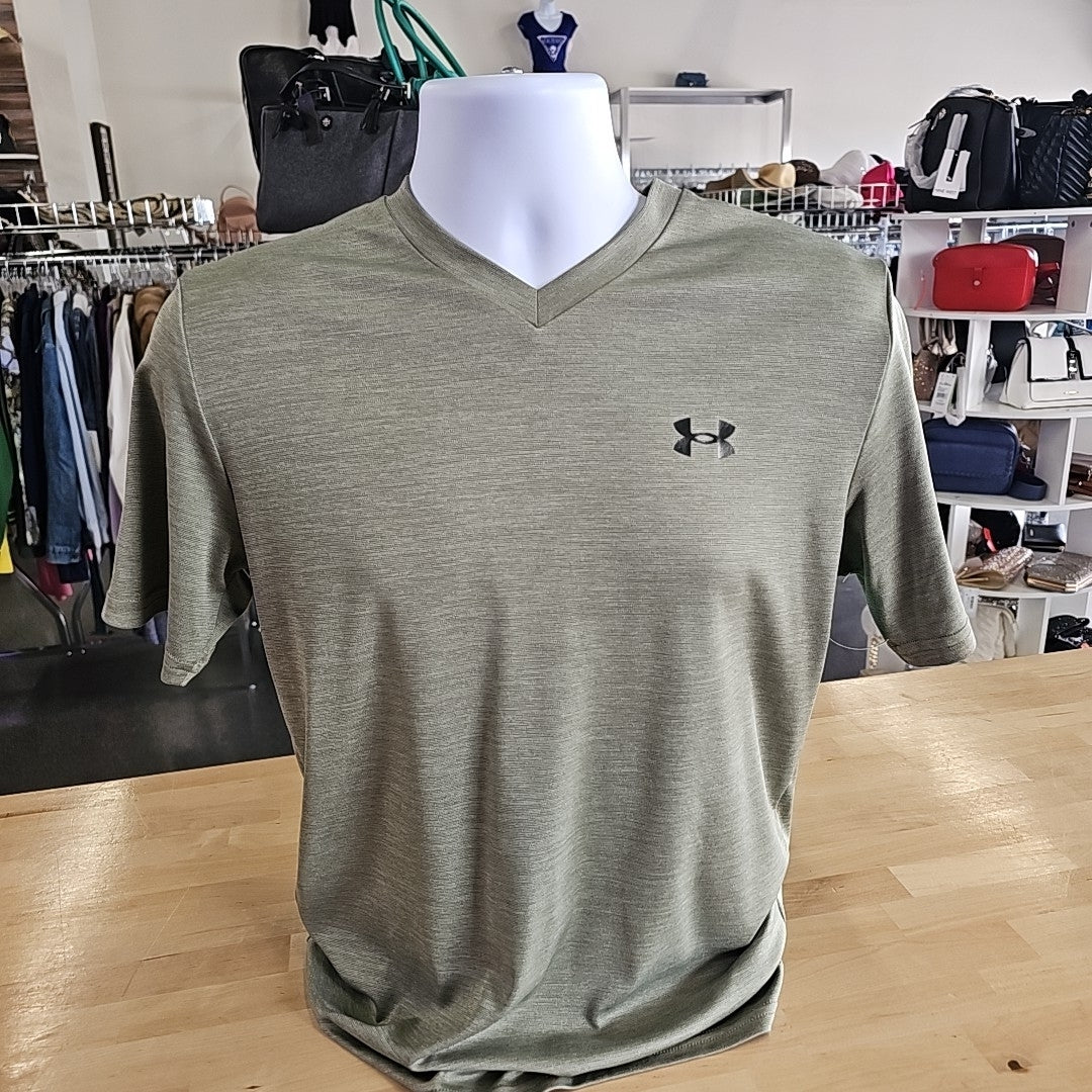 Under Armour Size S Green Preloved MENS T-shirt