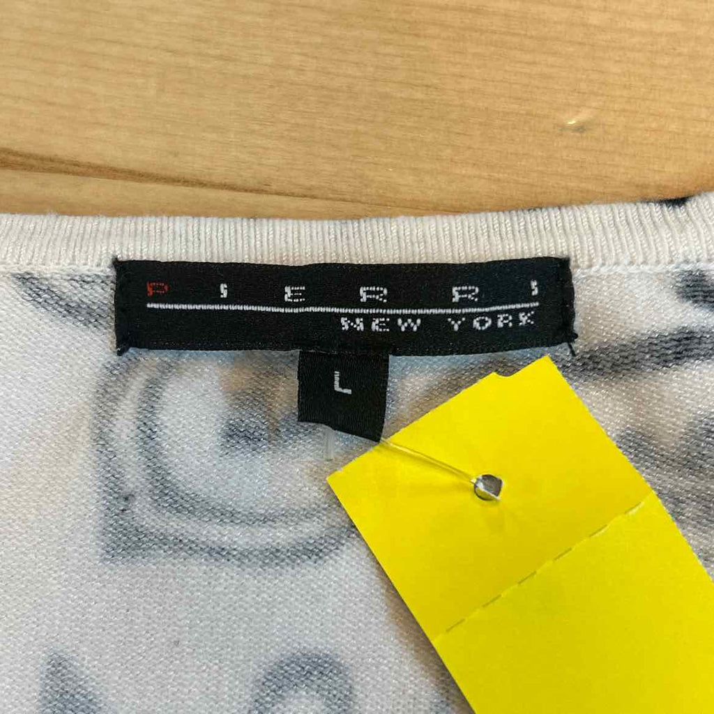 Pier One Size L Black White Preloved Sleeveless