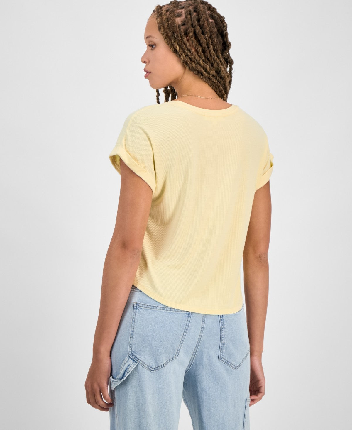 hippie rose Size L Cuffed Short-Sleeve Tee
