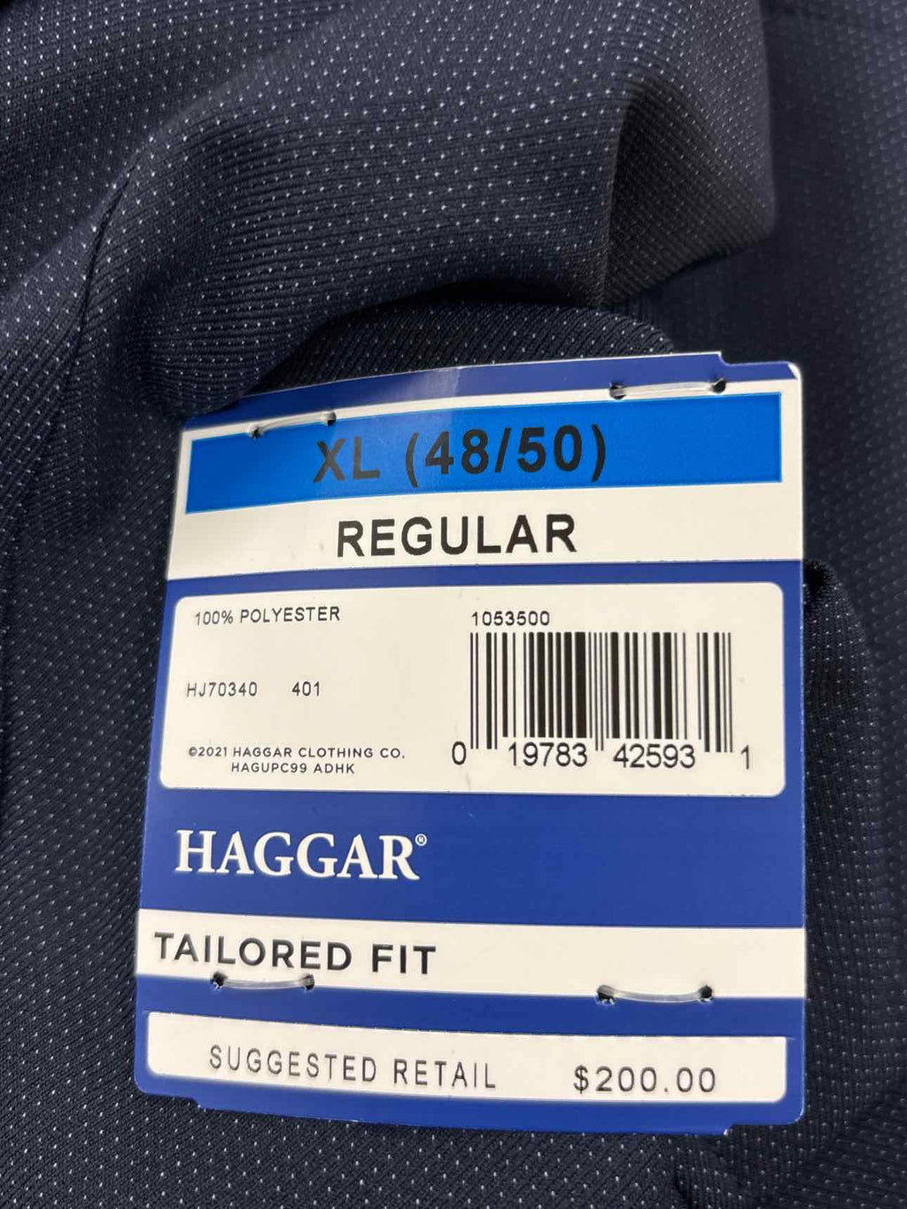 Haggar Size XL Navy New MENS Blazer