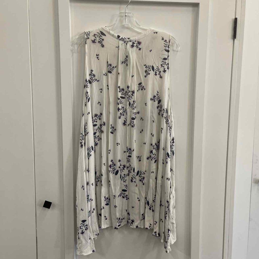 Free People Size L White Preloved Sleeveless