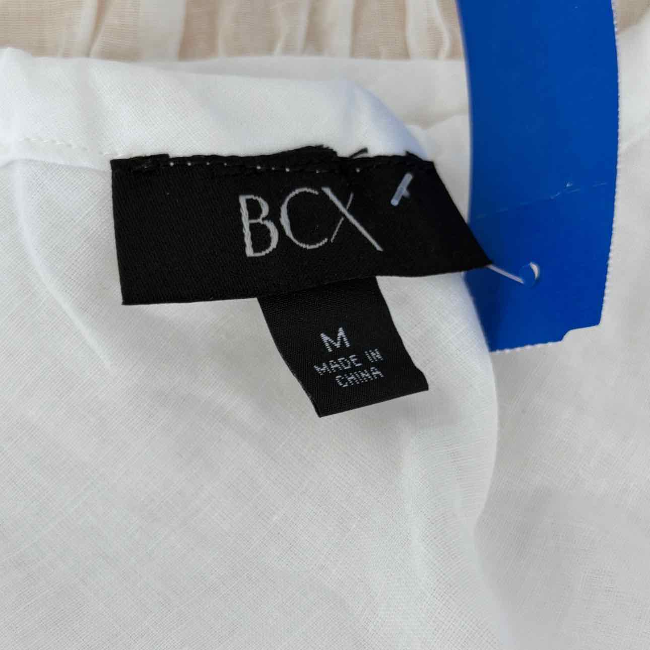 BCX Size M Cotton Eyelet Tank Top