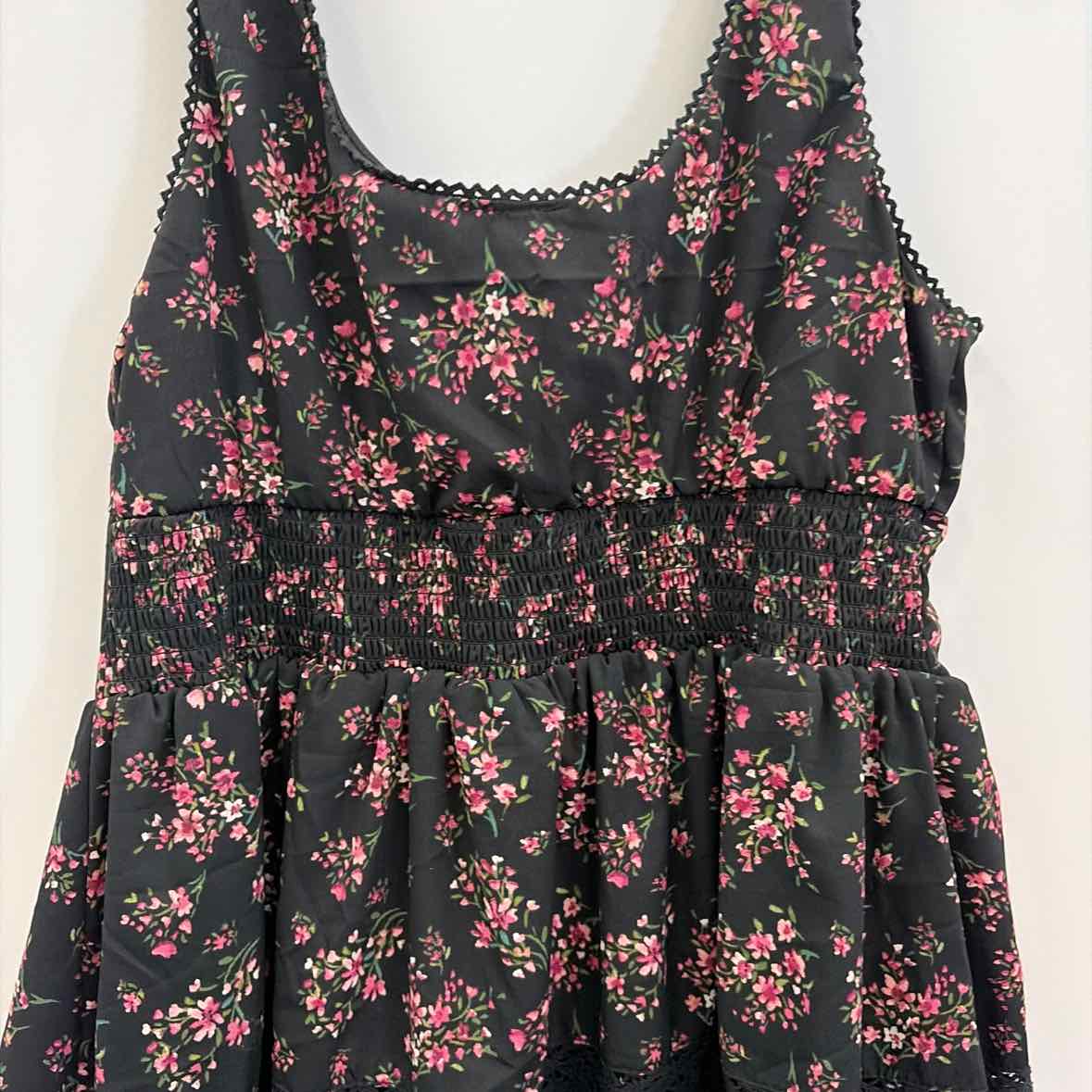 Planet Heart Juniors' Printed Sleeveless Corset Mini Dress - Black Beauty