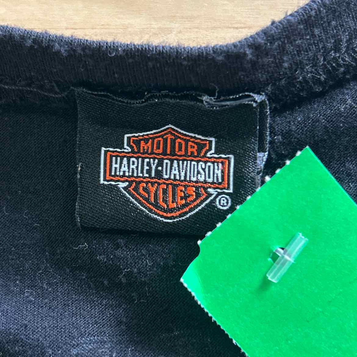 Harley Davidson Size 2X Black Preloved T-Shirt SS