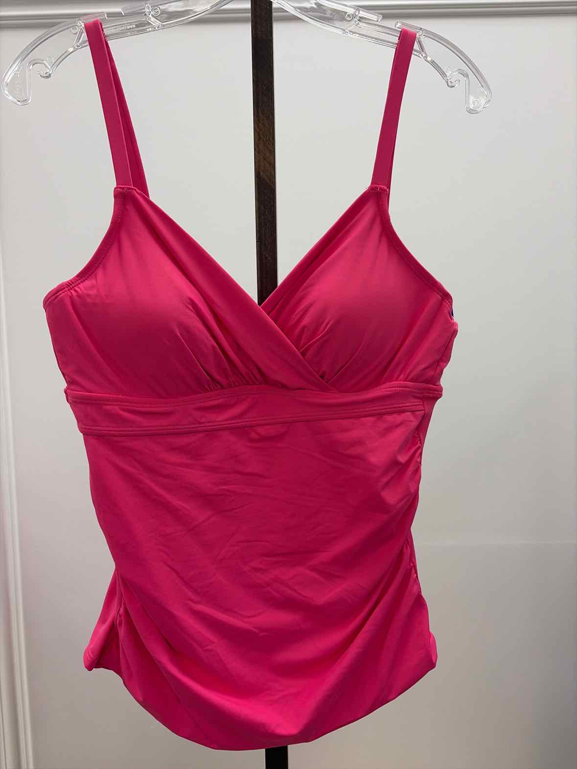 Anne Cole Women's Surplice Underwire Tankini Top - Pink Glow