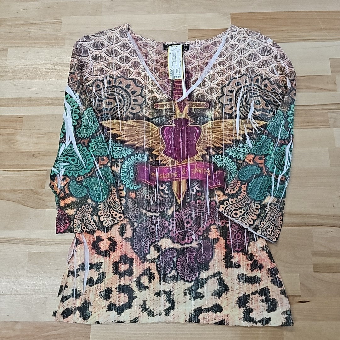 Mesmerize Size M Multi-Color Blouse