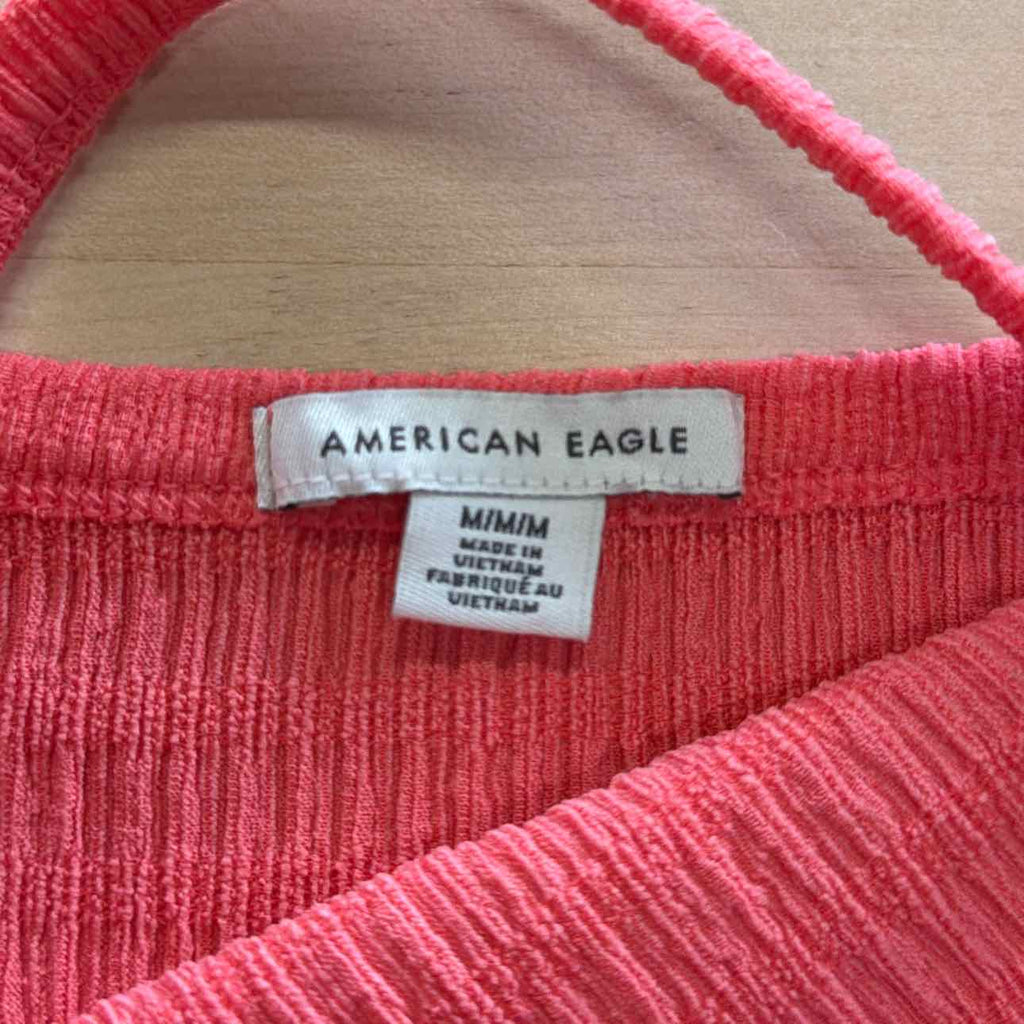 American Eagle Size M Pink Preloved Crop Top