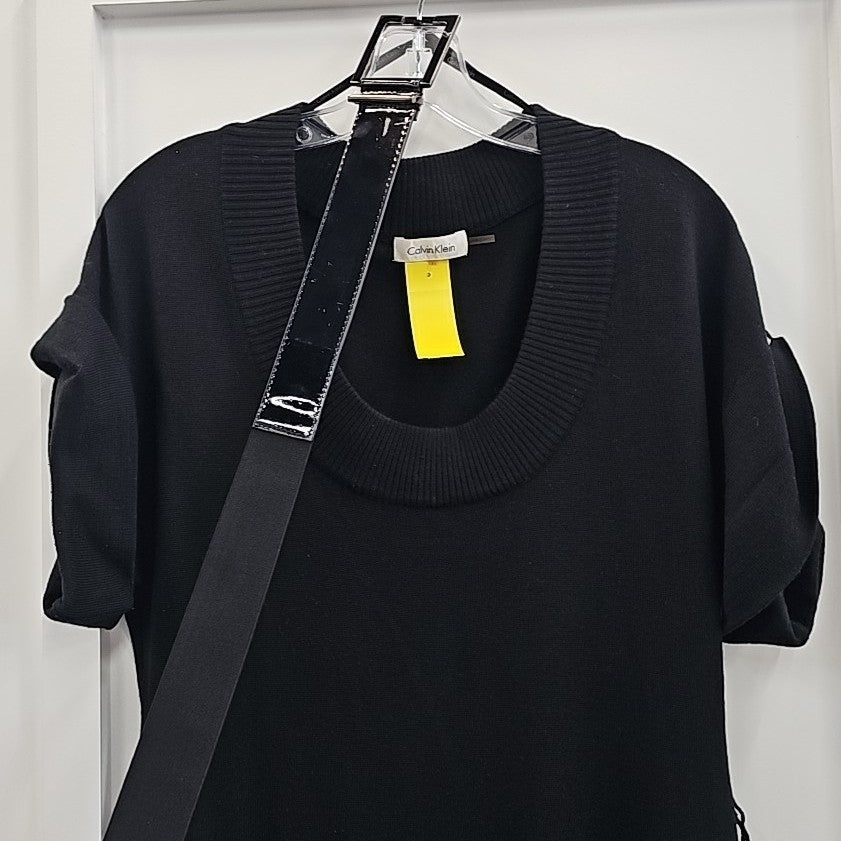 Calvin Klein Size L Black Dress