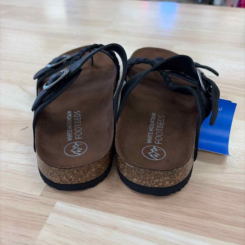 White Mountain Size 7 Brown Leather New Sandals
