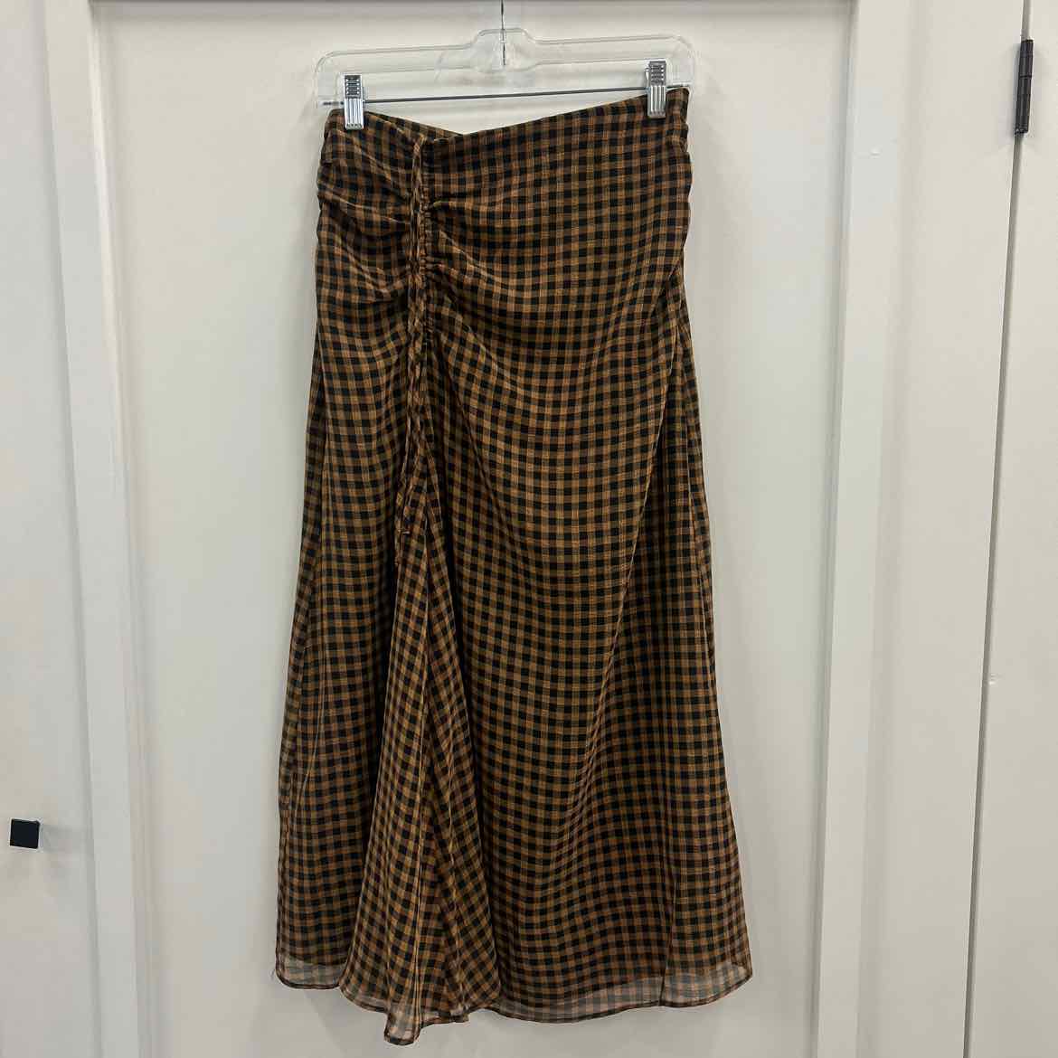 Calvin Klein Size 6 Brown/Black Preloved Skirt