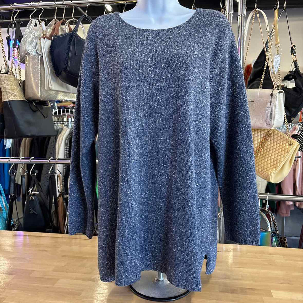 St John's Bay Size L Blue Sweater