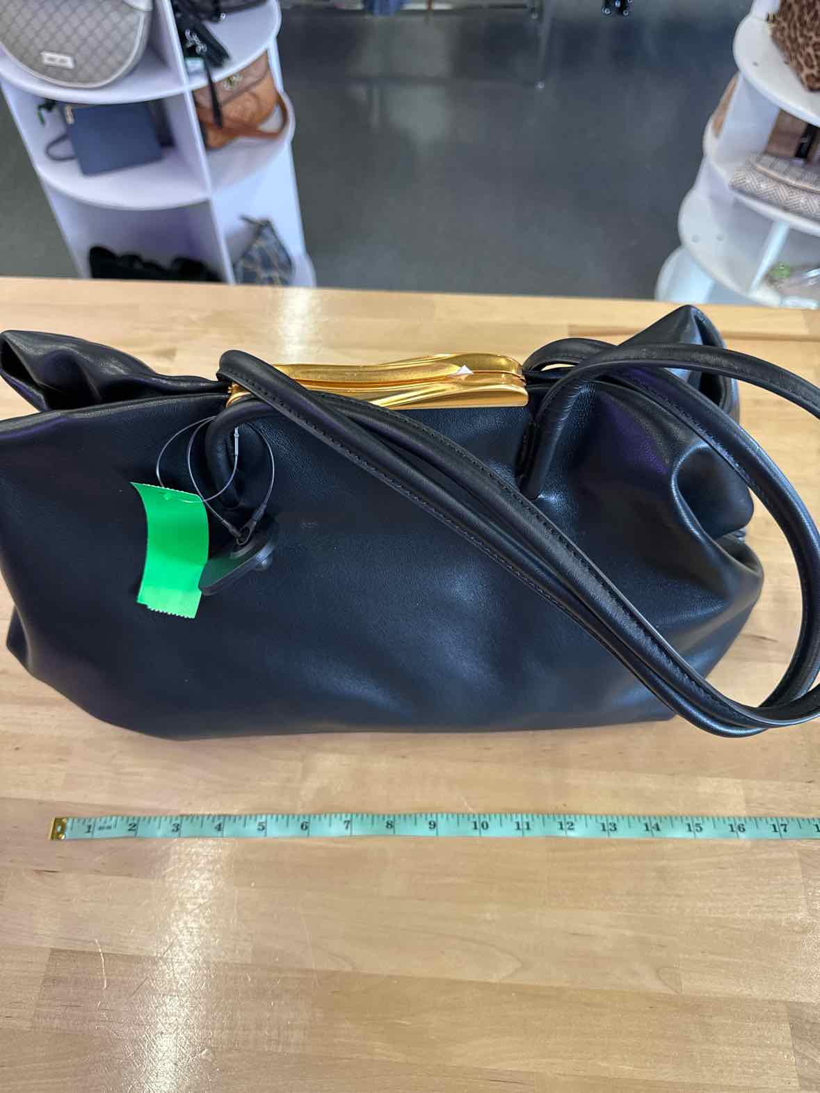 Donna Karan New York Poplin Large Leather Satchel NWOT