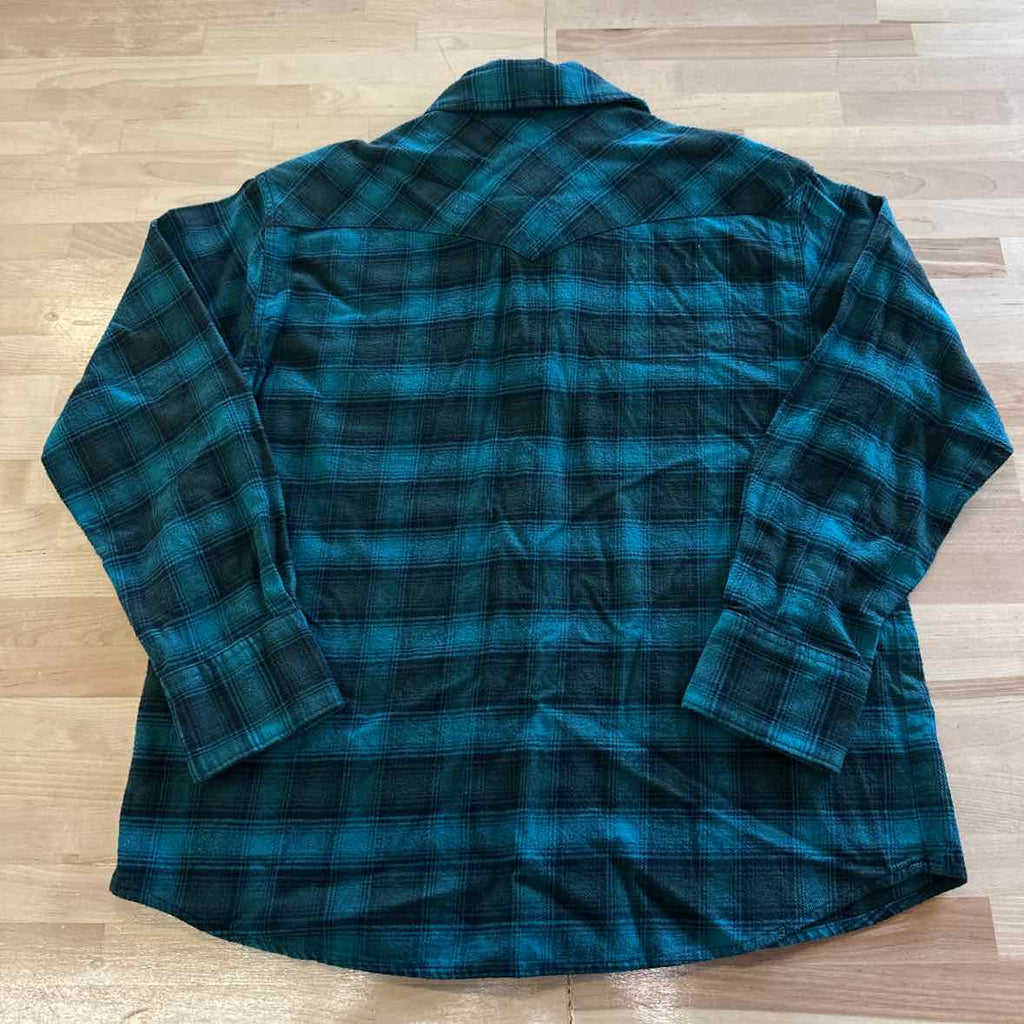 Levi's Size XS Dylan Relaxed Oversized Western Shirt - Darkest Spruce